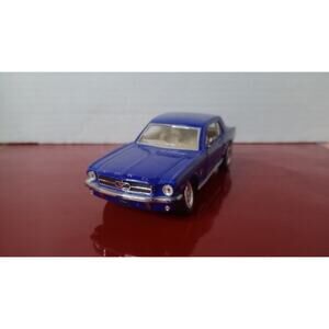 1964 Ford Mustang Blue Pull Back - Kinsmart KT5351 Scale 1/36 Car